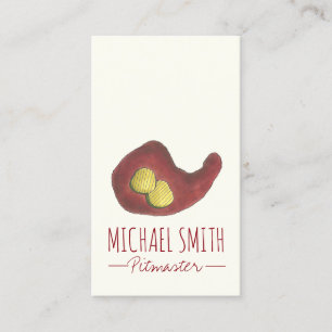 Carte De Visite BBQ Hot Chicken Nashville TN Barbecue Restaurant