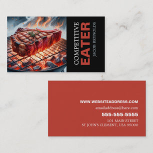 Carte De Visite BBQ Steak - Concurrentiel/Rapide Eater