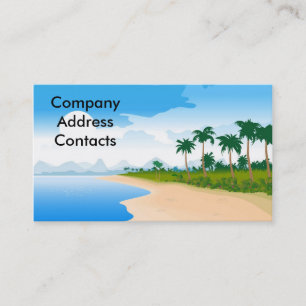 Carte De Visite beach_day, CompanyAddressContacts