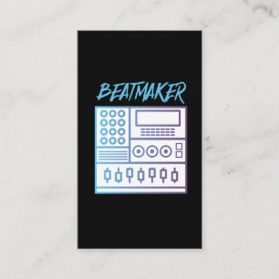 Carte De Visite Beaker Drum Machine Bass Lover DJ Musicien