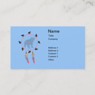 Carte De Visite Bear Dream Catcher