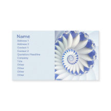 Beau Bleu & Blanc Mer Shell Art Fractal fin