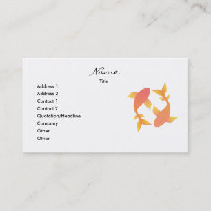 Carte De Visite Beau Koi