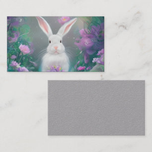 Carte De Visite Beau lapin lapin Triptyque