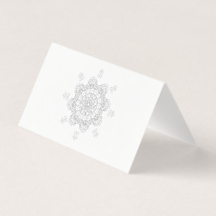 Carte De Visite Beau mandala design fleur design indien vect