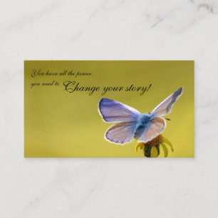 Carte De Visite Beau papillon avec citation motivante