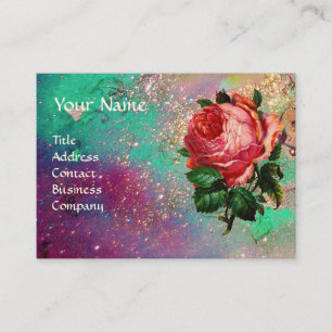 CARTE DE VISITE BEAU ROSE ROSE ROSE ROSE, SCEAU DE CIRE ROUGE EN P