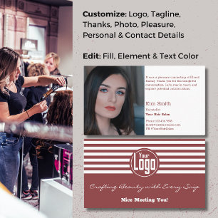 Carte De Visite Beauté au-delà des frontières : Remerciements au S