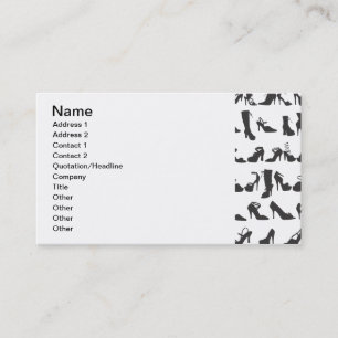 Carte De Visite Beauté Chaussures Mode Silhouettes