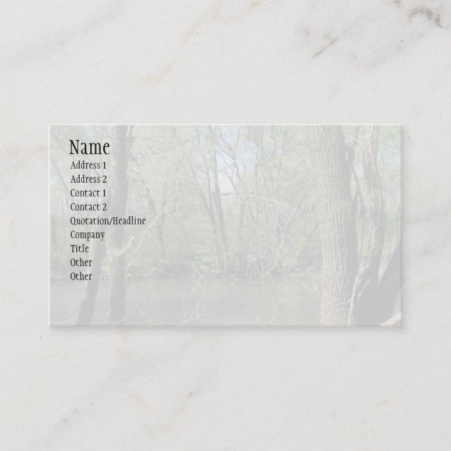 Carte De Visite Beauté de natures (Devant)