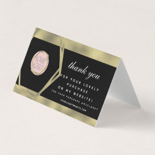 Carte De Visite Beauté de Vêtements de Boutique Entreprise Merci O