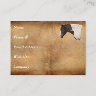 Carte De Visite Beautiful Equines Cheval-lover's Gift