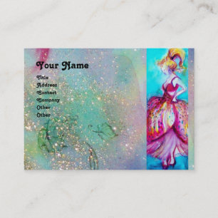 Carte De Visite BEAUTY MODE rouge rose bleu vert