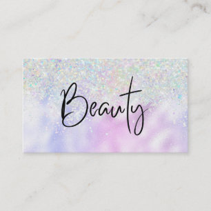 Carte De Visite *~* BEAUTY Rainbow Hologram Holograph Parties scin
