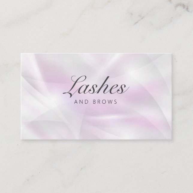 Carte De Visite Beauty Salon Lashes and Brows (Devant)