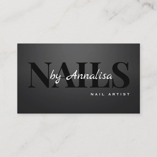 Carte De Visite Beauty Salon Nails (Devant)