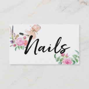 Carte De Visite Beaux clous floraux de ★