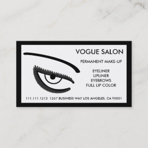 CARTE DE VISITE BEAUX YEUX DE MAQUILLAGE PERMANENT