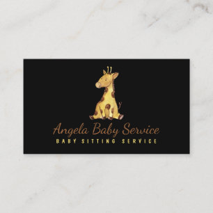 Carte De Visite Bébé girafe