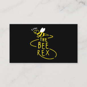 Carte De Visite Bee Rex Dinosaur Sting Drôle Novelty Hommes Femmes