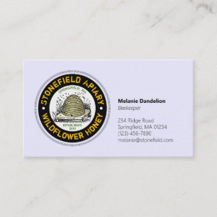Carte De Visite Beehive Nom commercial Lavender Blue
