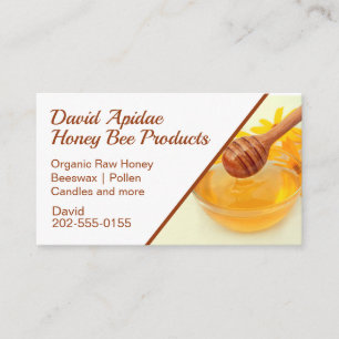 Carte De Visite Beekeeper Honey Bee Produits