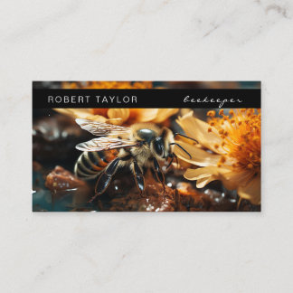 Carte De Visite Beekeeper Honey Vendeur Bee Ring Farmer Card