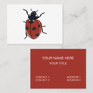 Carte De Visite Beetles Insectes Ladybug Beetles