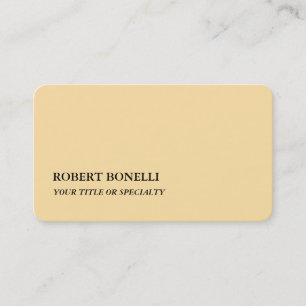 Carte De Visite Beige Moderne Élégant Minimaliste Unique