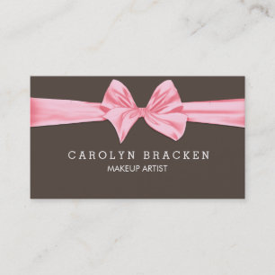 Carte De Visite Beige rose chic minable d'arc