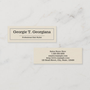 Carte de visite beige, simple, propre,