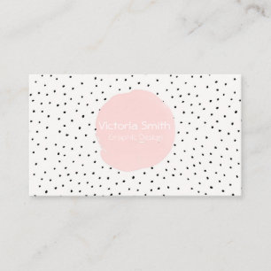 Carte De Visite Belle Danse Pois Rose