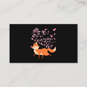 Carte De Visite Belle Fleur de cerise de renard Japon