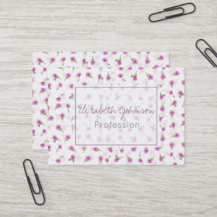 Carte De Visite Belle Lavande Purple Daisy Design