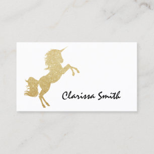 Carte De Visite Belle parties scintillant d'or de poule à poules