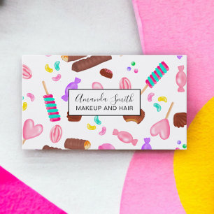 Carte De Visite Belle pastel bonbon douce illustration motif