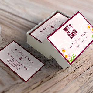 Carte De Visite Belle Rose Rose Boutique Fleurs - Tout But