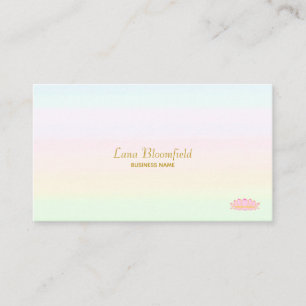 Carte De Visite Belles Teintes Pastel Multicolores Modernes