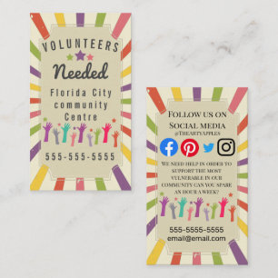 Carte De Visite bénévoles vulnérables covid-19 soutien communau