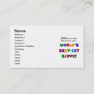 Carte De Visite Beppe le plus connu