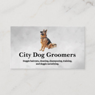 Carte De Visite Berger allemand assis   Chien