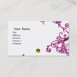 Carte De Visite BÉRIES MAGIQUES MONOGRAM Jaune jaune blanc