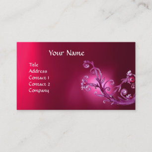 Carte De Visite BERRIES MAGIQUES MONOGRAM GEM ruby rose