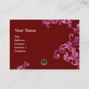 Carte De Visite BERRIES MAGIQUES MONOGRAM JEU bleu