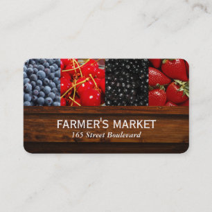 Carte De Visite Berries mixtes / Marché des fermiers