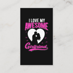 Carte De Visite Best Boyfriend Love my Awesome Girami