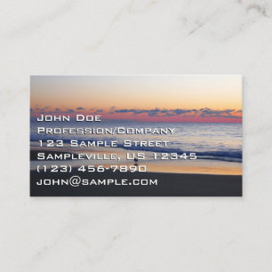 Carte De Visite Bethany Beach Sunrise I