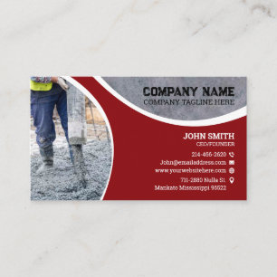 Carte De Visite Béton, Construction, remodelage