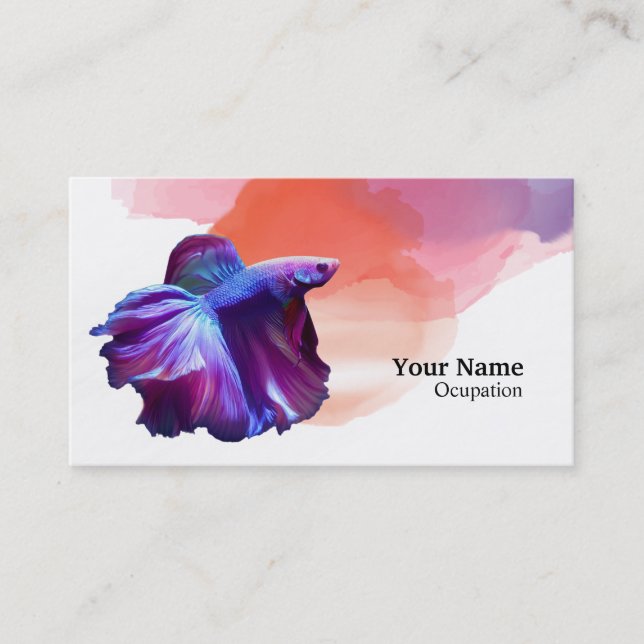 Carte De Visite Betta fish (Devant)