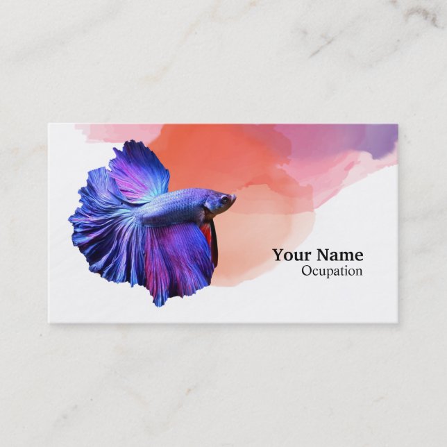 Carte De Visite Betta fish (Devant)